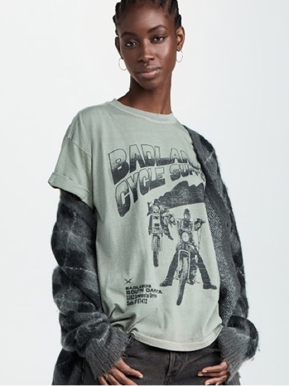 Girl Dangerous Badlands Cycle Supply Boyfriend Tee XS